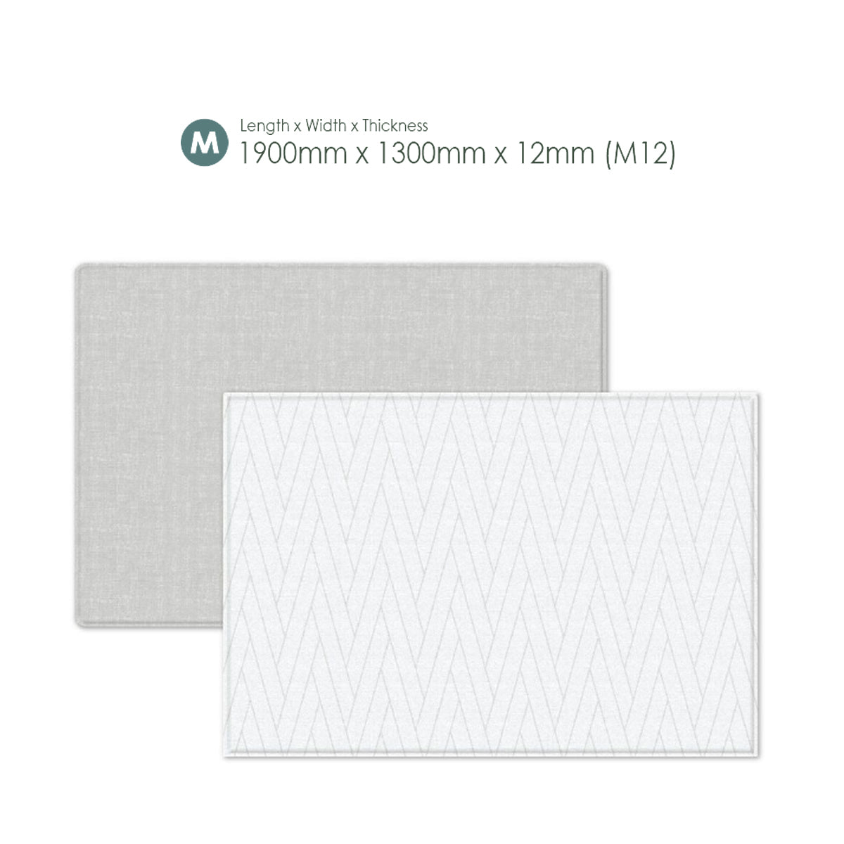 Parklon LaPure Double Herringbone Grey Fabric (Size M12 / XL15)