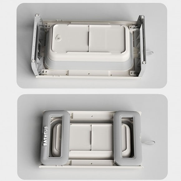 Lucky Baby Paly Collapsible Bath Tub W/Thermometer & Bath Support