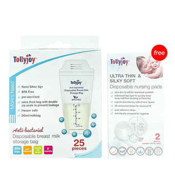Tollyjoy Disposable Breast Milk Storage Bag (Anti Bacterial) x 25 pcs