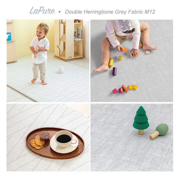 Parklon LaPure Double Herringbone Grey Fabric (Size M12 / XL15)