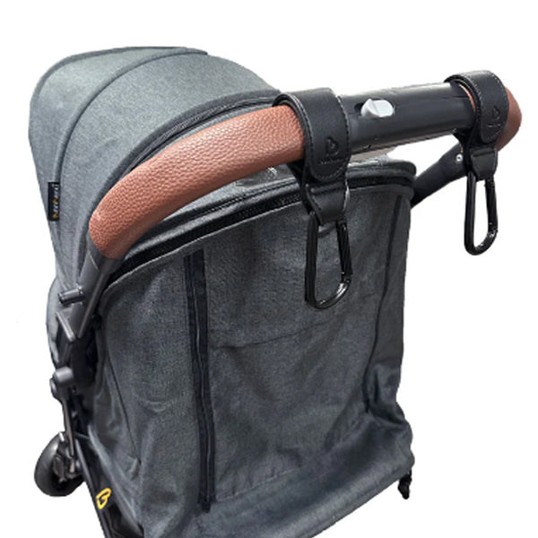 Bonbijou Stroller Hooks With Leather Straps