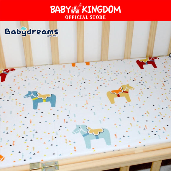 Babydreams 100% Cotton Fitted Bed Sheet/ Mattress Cover- BD809(24''x48''/60x120cm)
