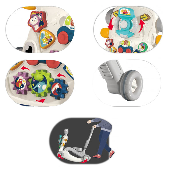 Lucky Baby 6 In 1 Multi Functional Baby Walker/Ride On/Pusher/Rocker/Scooter/Activity Table (Promo)