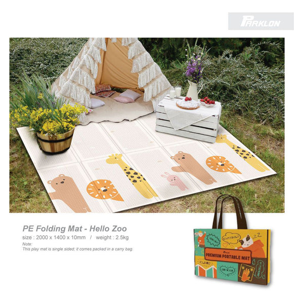 Parklon PE Folding Mat Hello Zoo