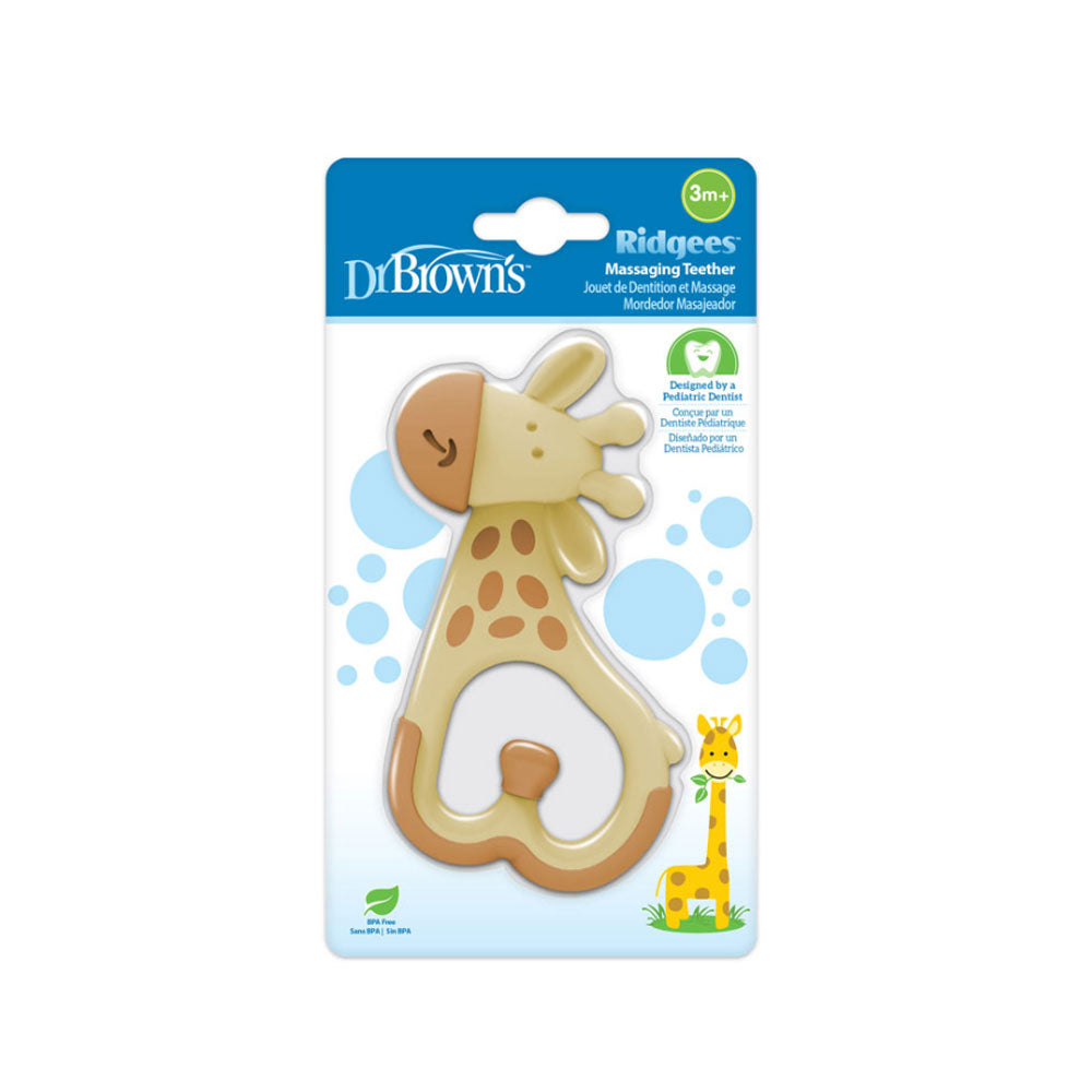 Dr Brown’s Massaging Ridgees Teether - Giraffe
