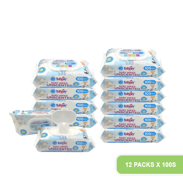 Tollyjoy Unscented Wipes with Cucumber Extract 100s  (2in1 packs) (Promo)