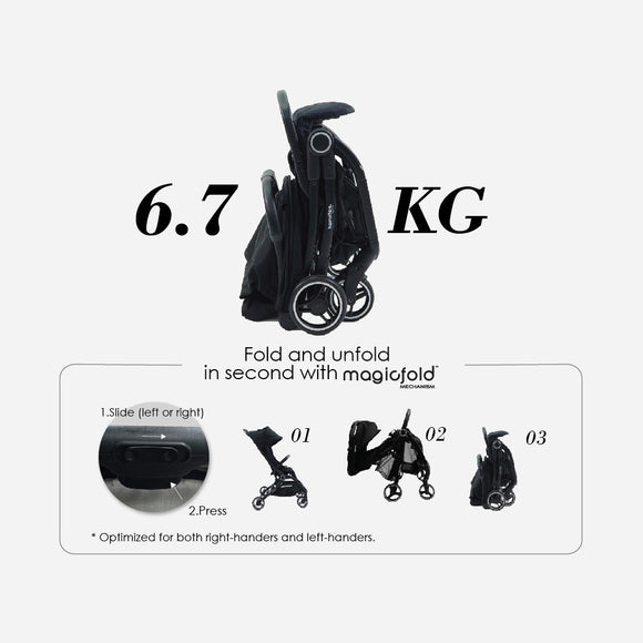 Hamilton S2 Stroller  MagicFold (2 Year Warranty)