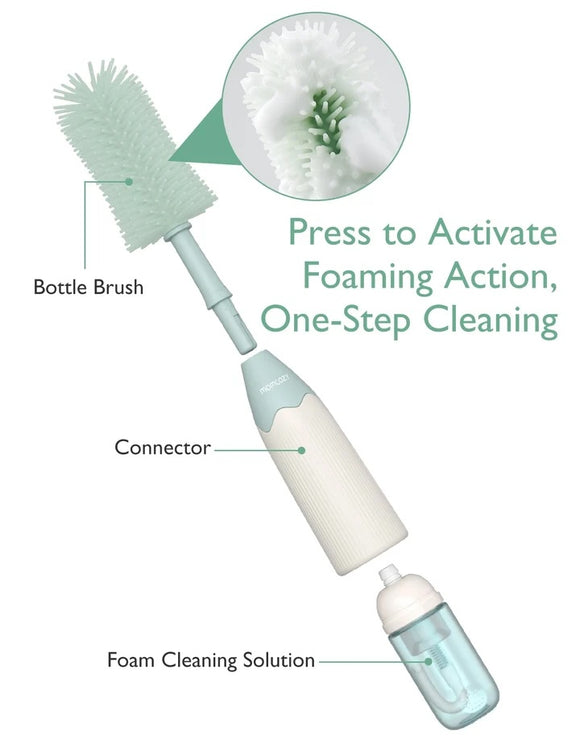 MOMCOZY PUSH-PRESS FOAMING BOTTLE BRUSH KIT