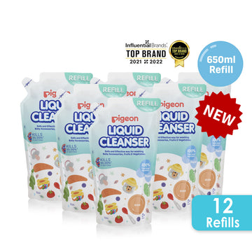 Pigeon Liquid Cleanser Refill (650ml) Twin Pack - Carton Deal