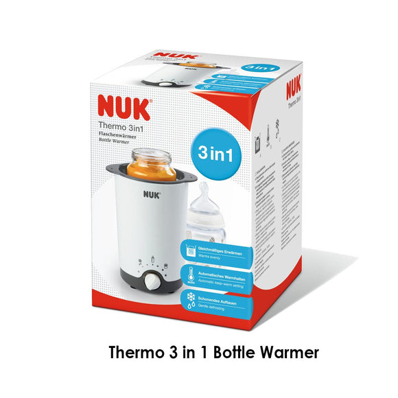 NUK Thermo 3 in 1 Bottle Warmer (Heat Up  Keep Warm  Defrost)