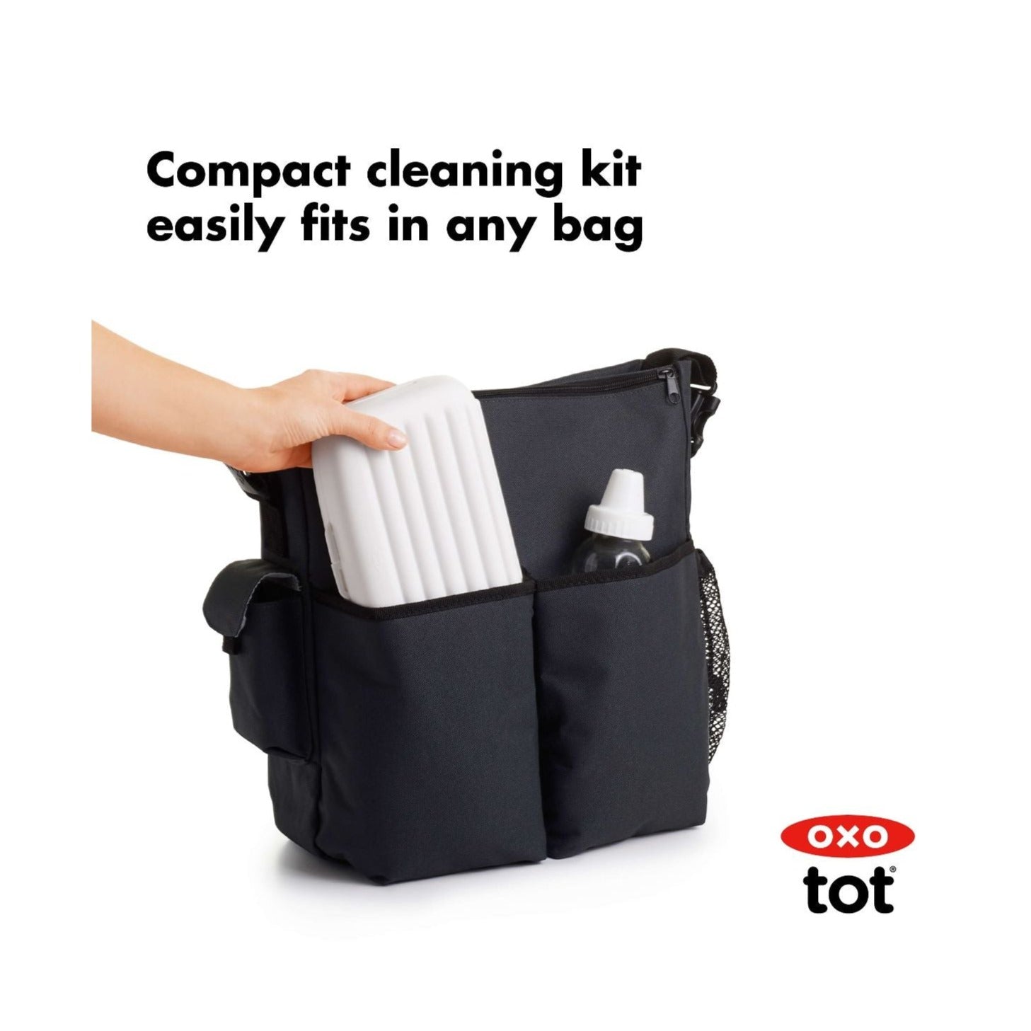 OXO Tot On The Go Drying Rack & Bottle Brush