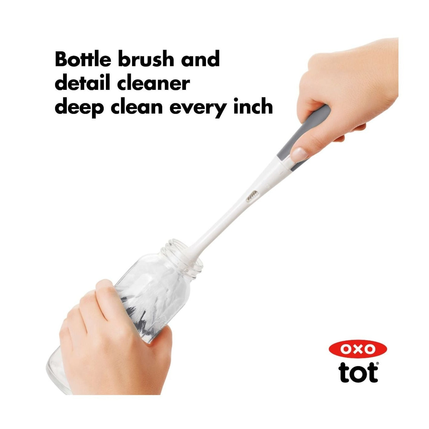 OXO Tot On The Go Drying Rack & Bottle Brush