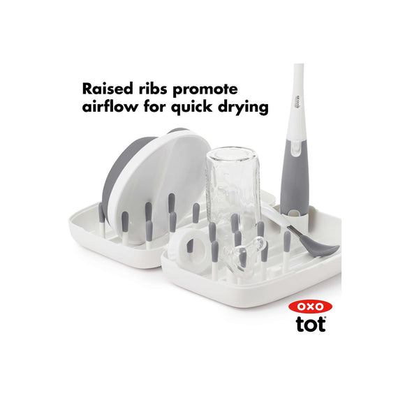 OXO Tot On The Go Drying Rack & Bottle Brush