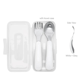 Buy grey OXO TOT On-The-Go Fork And Spoon Set With Travel Case