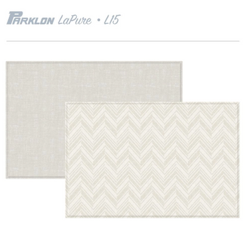 Parklon LaPure Herringbone Rug Fabric Beige (L15/XL15) - 0
