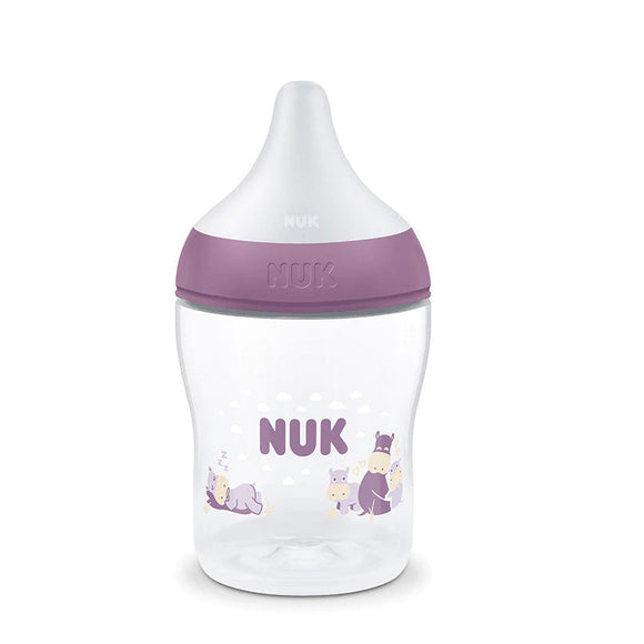 NUK Perfect Match Temperature Control Milk Bottle with Soft Silicone Teat 150ml - 0m+