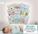 BabyOne 100% Cotton Playpen/Baby Cot Fitted Sheet Cover-1