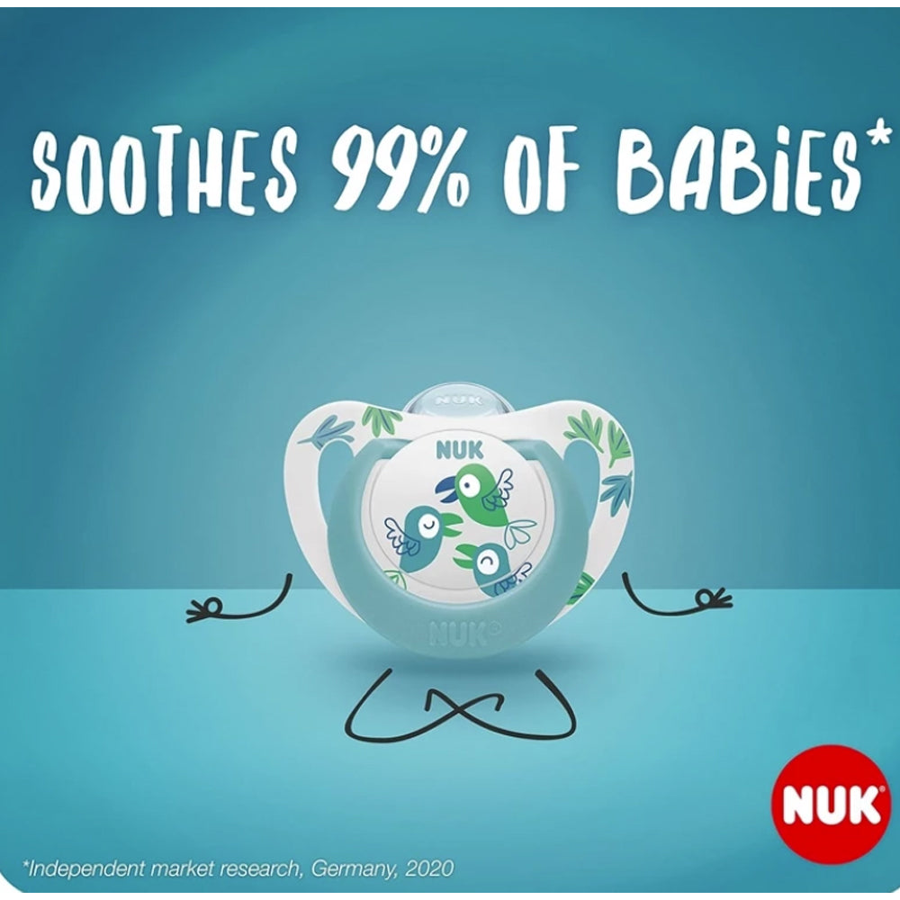 NUK Star Day Latex Soother Pacifier 2pcs/box