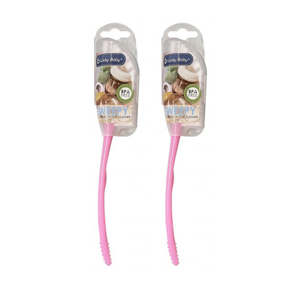 Lucky Baby Sweepy Bottle Brush W/Teat Clearer - Bundle of 2