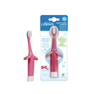 Buy pink Dr Brown's Toddler Toothbrush