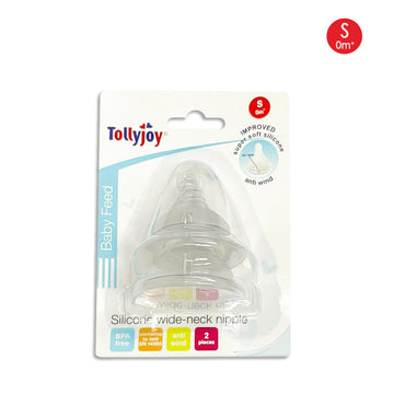 Tollyjoy Silicone Wide Neck Nipple-Anti Wind/ Air Vent (2pcs) - 0