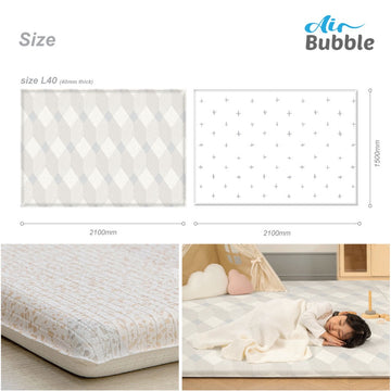 Parklon Air Bubble PVC Mat - Terrazzo Square (L40) - 0