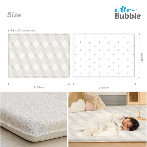 Parklon Air Bubble PVC Mat - Terrazzo Square (L40)