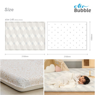Parklon Air Bubble PVC Mat - Terrazzo Square (L40)