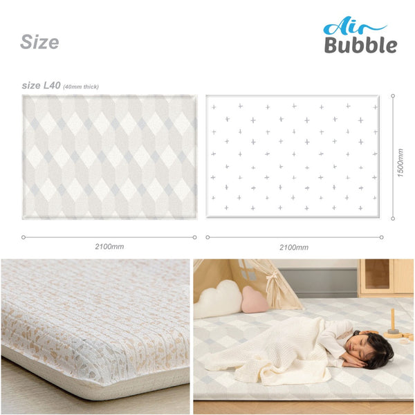 Parklon Air Bubble PVC Mat - Terrazzo Square (L40)