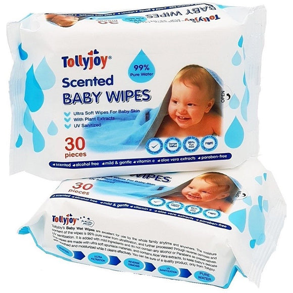 Tollyjoy Scented Baby Wipes - 2 In 1