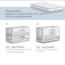 [Free Installation] Australia Boori Turin High Quality Convertible Baby Cot-3