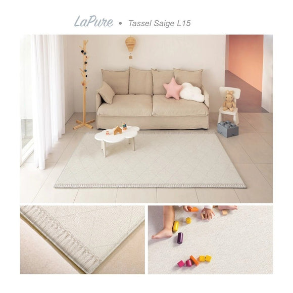 Parklon LaPure Tasslug Sage Beige (L15) Size: 2100x1400x15mm