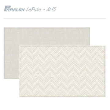 Parklon LaPure Herringbone Rug Fabric Beige (XL15) Size: 2350x1400x15mm - 0