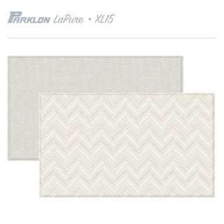 Parklon LaPure Herringbone Rug Fabric Beige (XL15) Size: 2350x1400x15mm