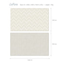 Parklon LaPure Herringbone Rug Fabric Beige (XL15) Size: 2350x1400x15mm-3