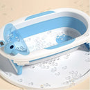 Lucky Baby Baly Collapsible Bath Tub W/Thermometer & Bath Support + Shower Skoop + Orangizer-3