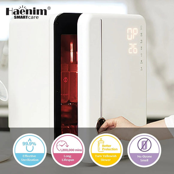 Haenim Smart Classic UV LED Baby Bottle Sterilizer and Dryer