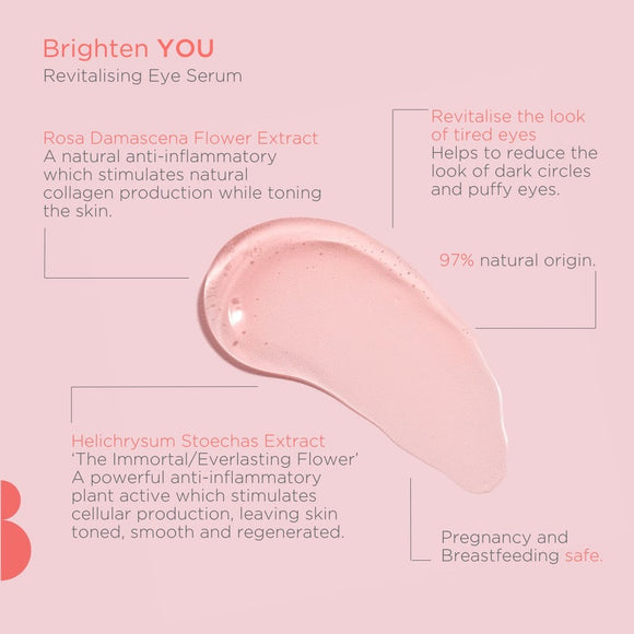 Bheue Brighten YOU Illuminate & Revitalising Eye Serum For pregnancy & Beyond
