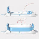 Lucky Baby Baly Collapsible Bath Tub W/Thermometer & Bath Support + Shower Skoop + Orangizer-7