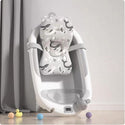 Lucky Baby Baly Collapsible Bath Tub W/Thermometer & Bath Support + Shower Skoop + Orangizer