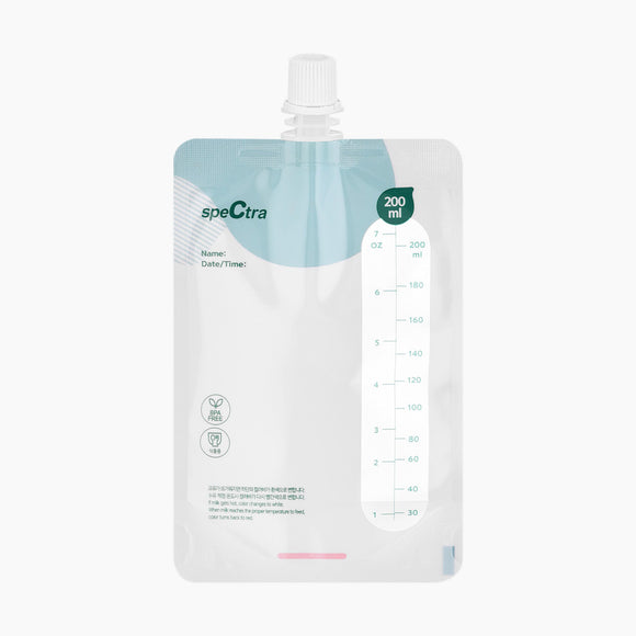 Spectra Simple Store Breast Milk Collection Storage Bags with Bottle Connector (7oz-10pcs)