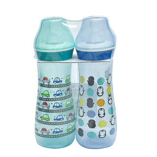 Buy green-blue Tollyjoy Little Precious Slim Neck PP Milk Bottles 250ml