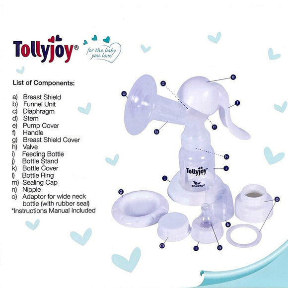 Tollyjoy Manual Breast Pump Set