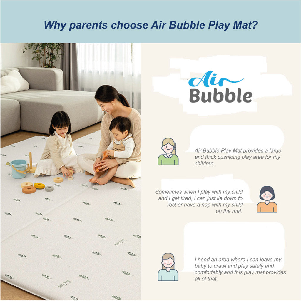 Parklon Air Bubble PVC Mat- Coco Bear Friends (M30 /L40) | Baby Kingdom ...