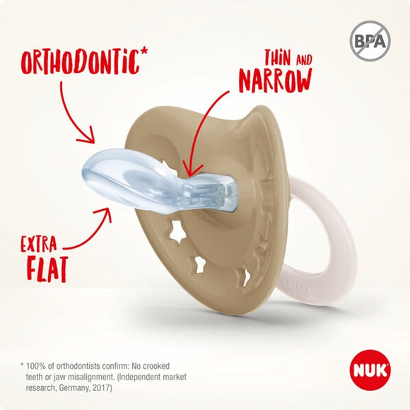 NUK Signature Silicone Soother Pacifier 2pcs/box (0-6M / 6-18M / 18-36M)
