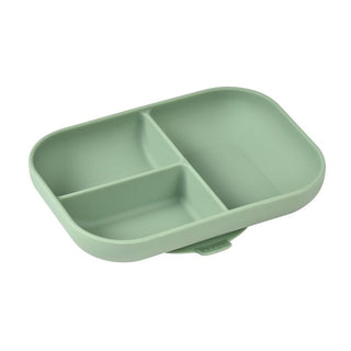 Buy sage-green-plate Beaba Divided Silicon Plate With Suction Cup