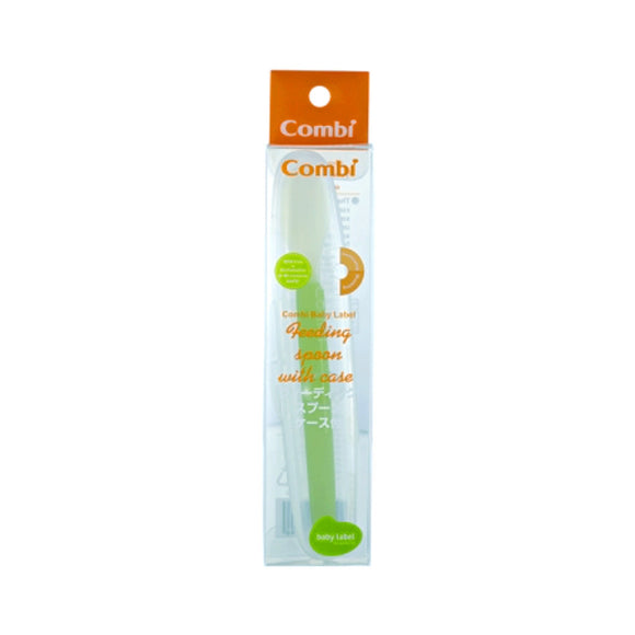 Combi Baby Label Feeding Spoon With Case (5m+)
