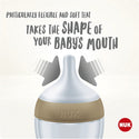 NUK Perfect Match Temperature Control Milk Bottle with Soft Silicone Teat 150ml - 0m+
