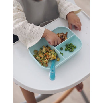 Beaba Divided Silicon Plate With Suction Cup - 0