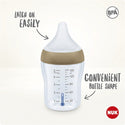 NUK Perfect Match Temperature Control Milk Bottle with Soft Silicone Teat 150ml - 0m+